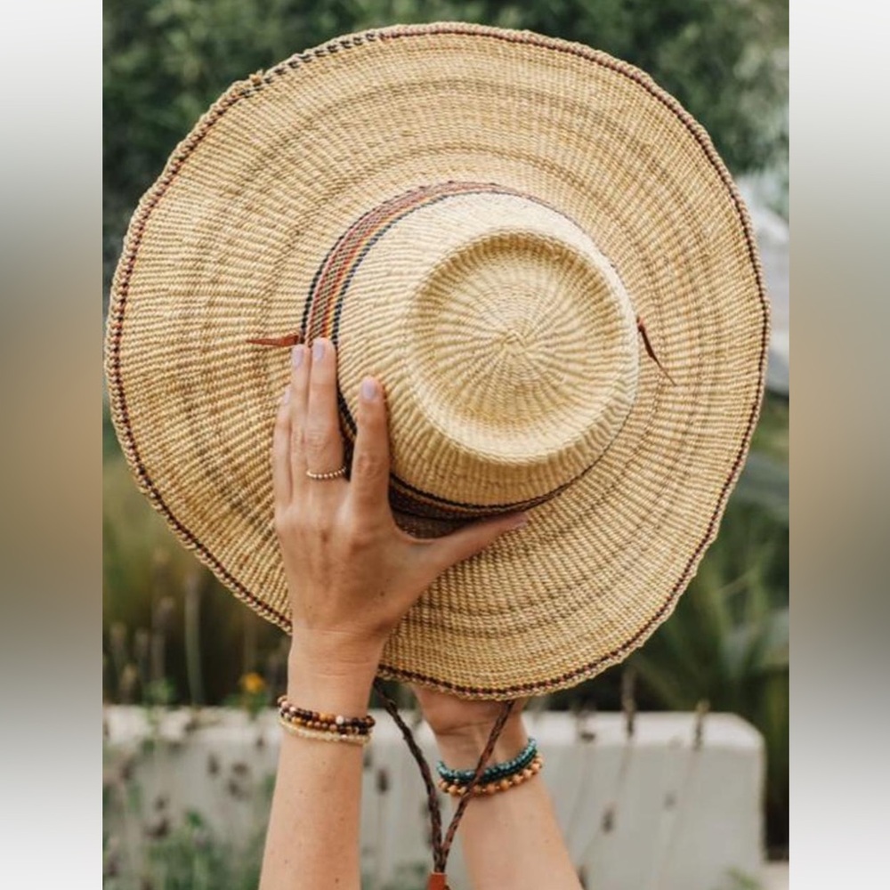 Stylish Tan Straw Hat